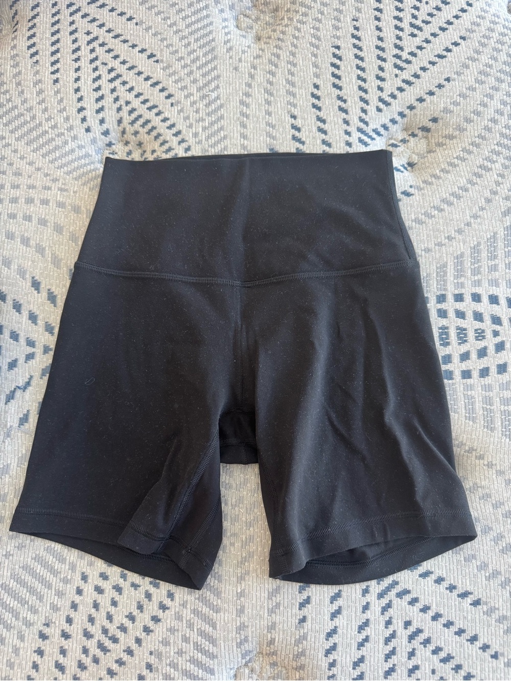 Lululemon Black High-Waisted Biker Shorts